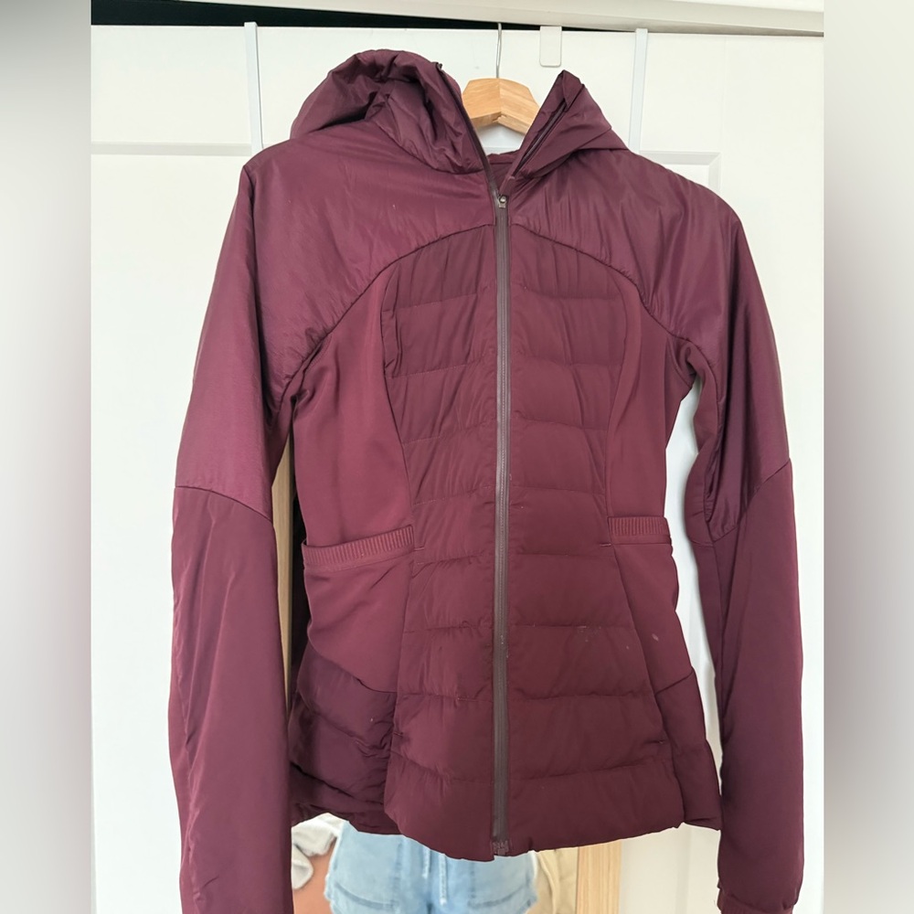 Lululemon Purple Lightweight Puffer Jacket with Hood